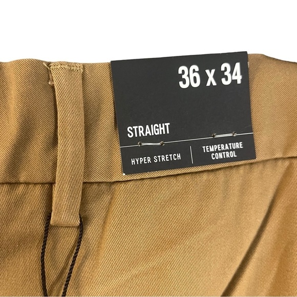 EXPRESS Tan Hyper Stretch Temperature Control Straight Leg Chino’s Sz 36/34 - Picture 4 of 9